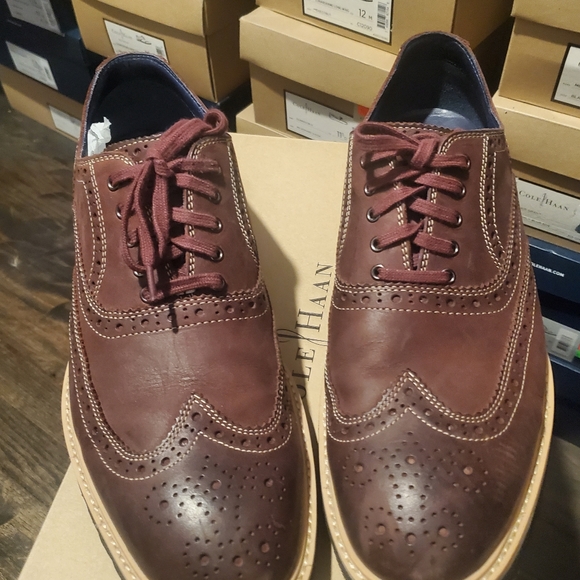 Burgundy shoes